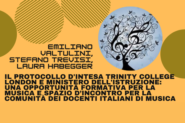 Trinity College London partecipa alla XXXIII Rassegna Nazionale “La musica unisce la scuola” con un webinar dedicato alle opportunità formative per la musica