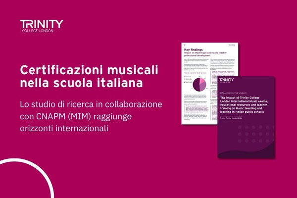 Lo studio di ricerca sull’impatto delle certificazioni musicali nella scuola italiana raggiunge orizzonti internazionali