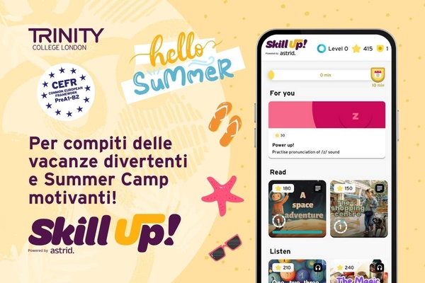 Con Skill Up! mantieni vivo l’inglese degli studenti durante l’estate