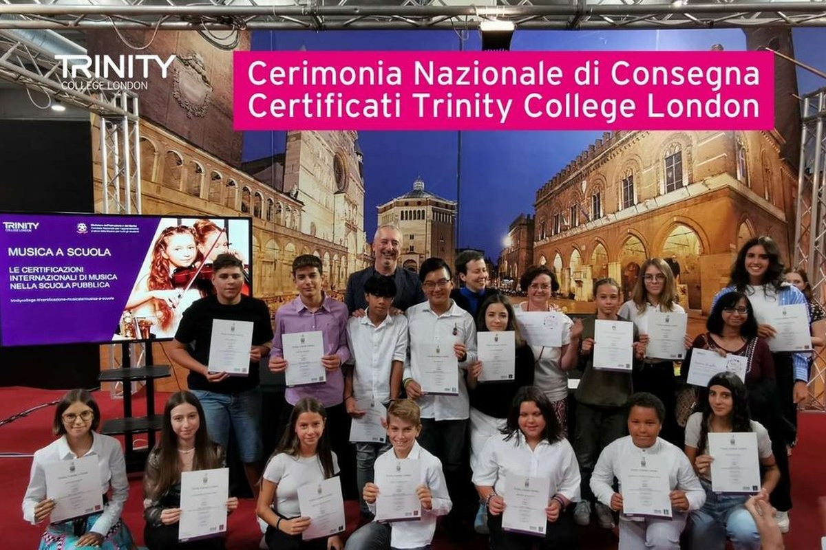Cerimonia di consegna certificati Trinity - Cremona Musica